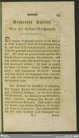 Siebentes Kapitel. Von der Hoden-Geschwulst