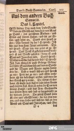 Das II. Buch Samuelis.