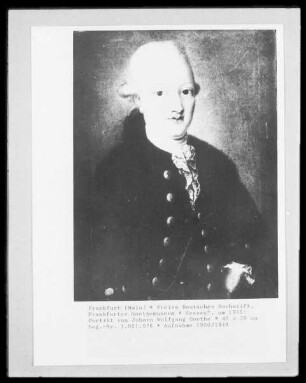 Porträt von Johann Wolfgang Goethe