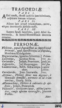 Tragoediae.