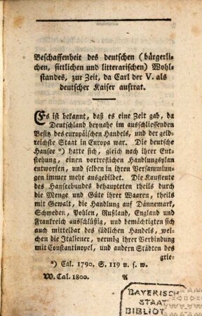 Historischer Calender. 1800