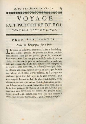 Notes ou remarques sur l'Inde