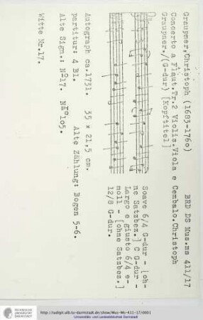 Konzert G-Dur
