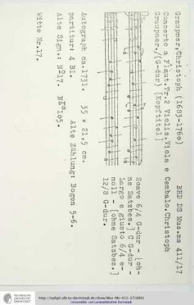 Konzert G-Dur