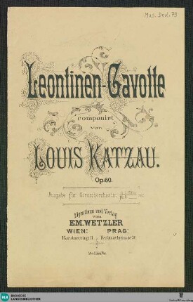 Leontinen-Gavotte : Op. 60
