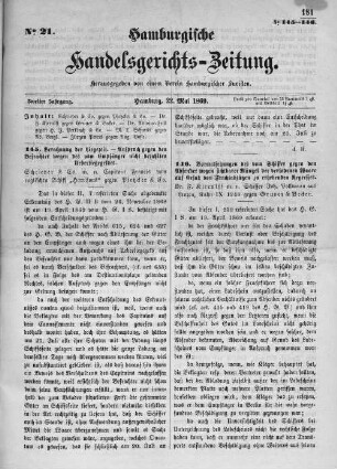 No. 21. 22. Mai 1869