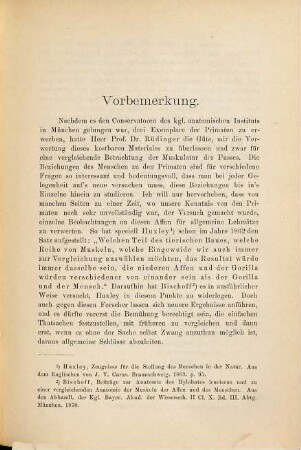 Ueber die Fussmuskeln der Primaten und des Menschen : Eine vergleichend-anatomische Studie. Mit 5 Abbildungen. Inaug-Diss.