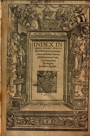 Omnivm Opervm Divi Eusebii Hieronymi Stridonensis Tomvs ..., [10]. Index In Tomos Omnes Opervm Diui Hieronymi