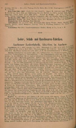 Leder-, Schuh- und Rauchwaren-Fabriken