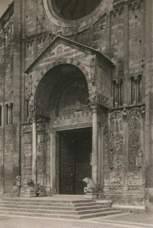 Verona. San Zeno Maggiore. Vorhalle und Portal mit Reliefs (1139)