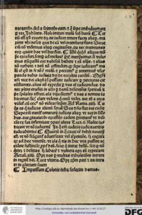 Impressum Colonie infra sedecim domos.