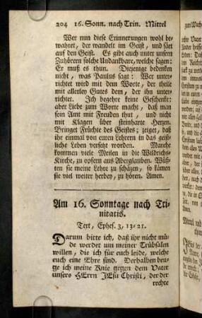 204-218, Am 16. Sonntage nach Trinitatis