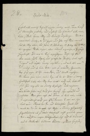 Nr. 12: Brief von Karl Otfried Müller an seine Mutter, Ohne Ort, November 1818