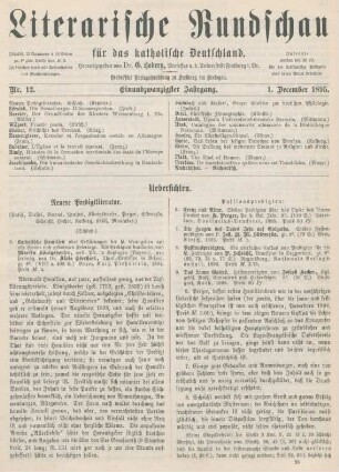 353-358 Neuere Predigtliteratur : Schluß