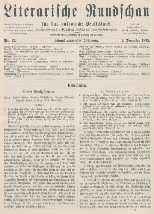 353-358 Neuere Predigtliteratur : Schluß