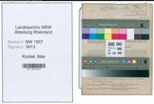 Entnazifizierung Max Kockel , geb. 17.11.1897 (Lagerist)