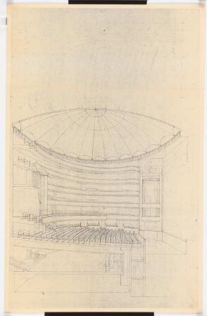 Nationaltheater, München: Zuschauerhaus: Perspektivische Innenansicht