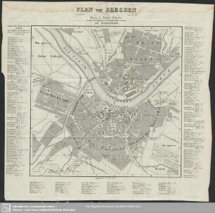 Plan von Dresden