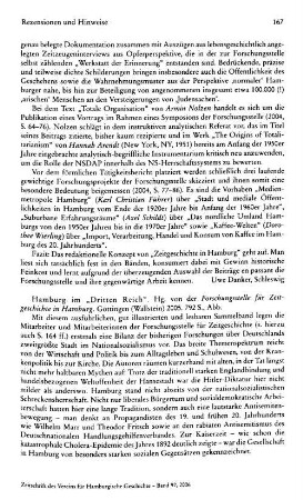 Hamburg im "Dritten Reich", hrsg. von der Forschungsstelle für Zeitgeschichte in Hamburg : Göttingen, Wallstein, 2005