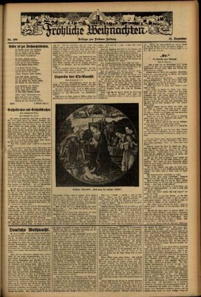 Zweite Ausgabe vom Sonntag, den 24. Dezember 1933.
