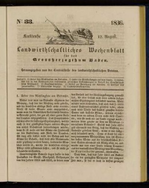 No 33. 1836. 12. August