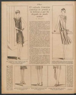 El calzado femenino sintetiza la gracia y la belleza a que ha llegado la moda actual