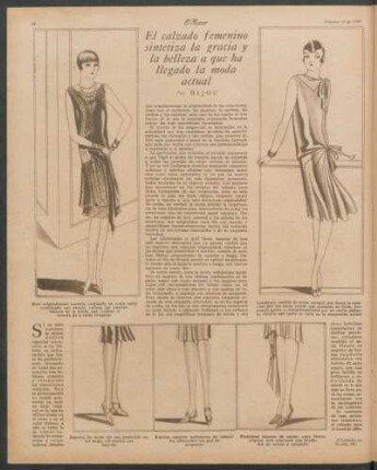 El calzado femenino sintetiza la gracia y la belleza a que ha llegado la moda actual