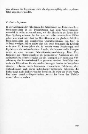 9. Erstes Auftreten