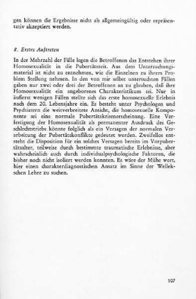 9. Erstes Auftreten