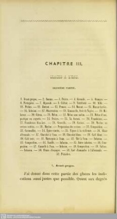 Chapitre III. Glaces a l'eau