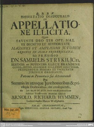De appellatione illicita