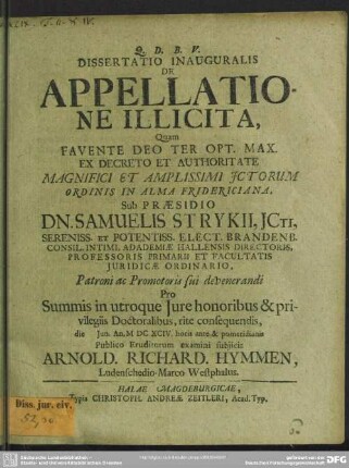 De appellatione illicita