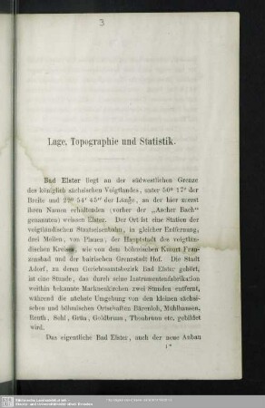 Lage, Topographie und Statistik