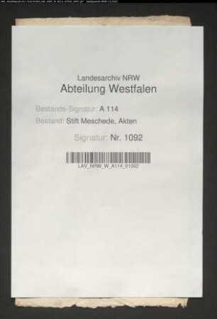 Wrede ./. Pastor zu Huckarde