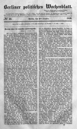 No 40, 6. October 1838