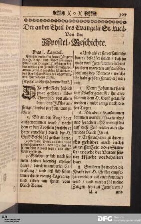 Von der Apostel-Geschichte.