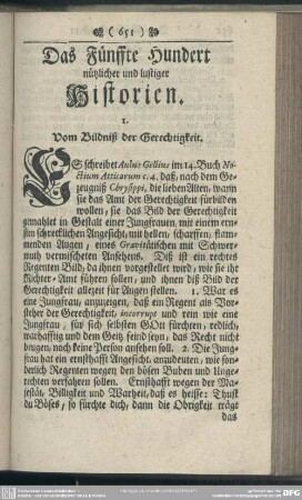 Das Fünffte Hundert nützlicher und lustiger Historien