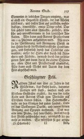 Geschlagener Fels.
