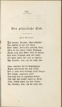 Der plötzliche Tod