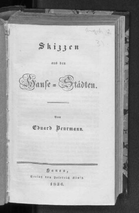Skizzen aus den Hanse-Städten