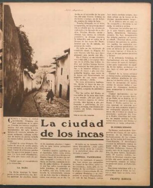La ciudad de los incas