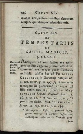 Caput XIV. De Tempestariis Et Sacris Magicis.