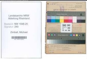 Entnazifizierung Michael Zimball , geb. 29.09.1877 (Kaufmann)
