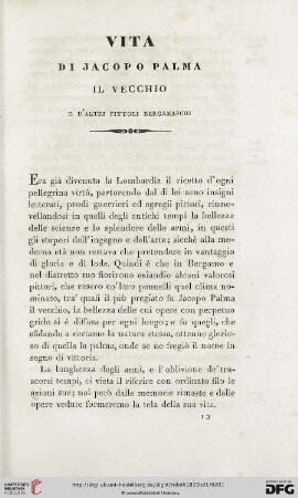 Vita di Jacopo Palma il vecchio e d'altri pittori Bergamaschi