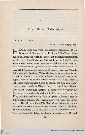 Vierte Reise (Herbst 1877)