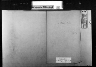 Korrespondenz des Staatsministers Freiherr von Blittersdorf mit dem Freiherrn von Roggenbach