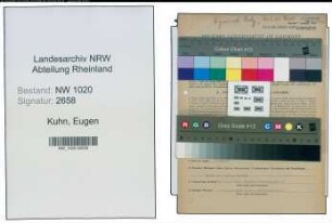 Entnazifizierung Eugen Kuhn , geb. 15.12.1895 (Vertreter)