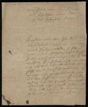 Brief von Johannes Glöckner an Friedrich Lucae