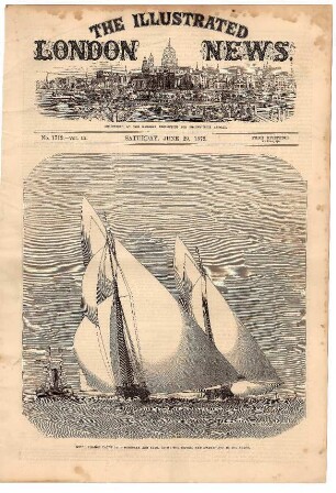 Royal Thames Yacht Club Schooner and Yawl Race: The "Egeria" and "Gwendoline" in Sea Reach