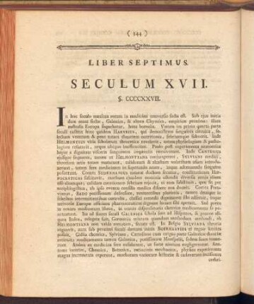 Liber Septimus. Seculum XVII
